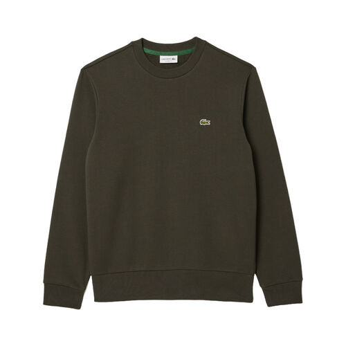 Sudadera Verde Khaki Lacoste sin Capucha Logo Pequeño Aubier S