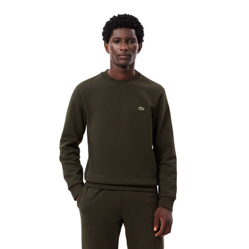 Sudadera Verde Khaki Lacoste sin Capucha Logo Pequeño Aubier S