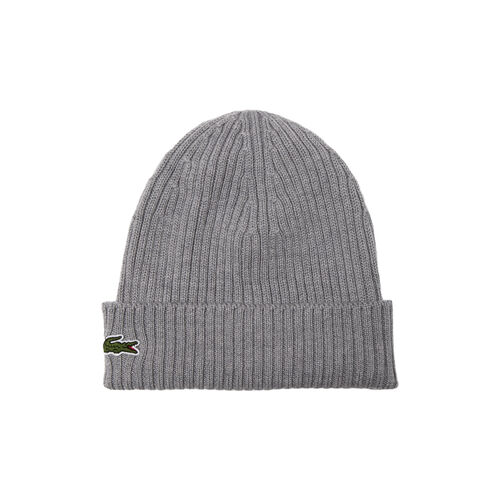 Gorro Gris Vigoré Lacoste de Punto de Canalé Agate Chine TU