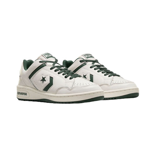 Zapatillas Blancas-Verde Converse Weapon Leather Verde ambición Blanco vintage 41