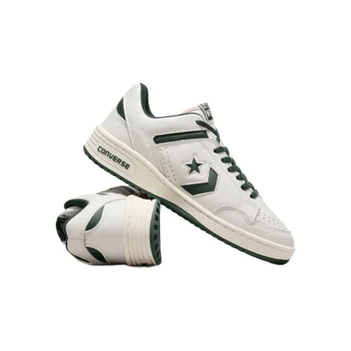 Zapatillas Blancas-Verde Converse Weapon Leather Verde ambición Blanco vintage 41