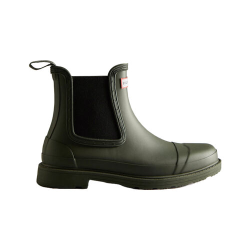 Botas Verdes Hunter Boots Commando Chelsea Dark Olive 36