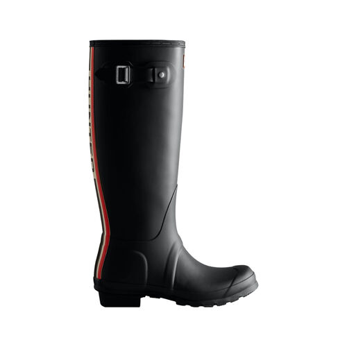 Bota Negra Hunter Boots Tri-colour Logo Backstrap Tall Wellingto Black 37