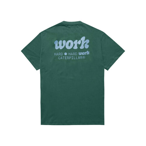 Camiseta Verde CAT Work Hunter Green S