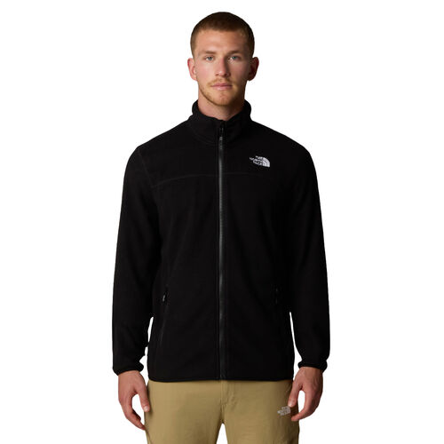 Forro Polar Negro The North Face 100 Glazier Cremallera Integral Black XS