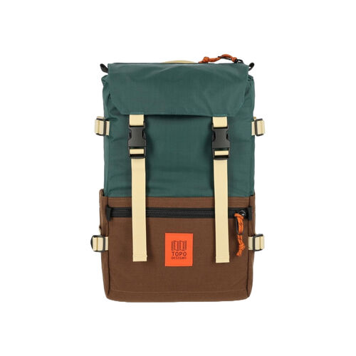 Mochila Verde y Marrón Topo Designs Rover Pack Classic Forest Cocoa 