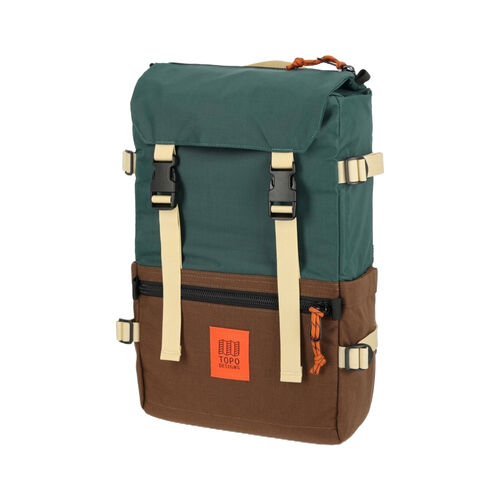 Mochila Verde y Marrón Topo Designs Rover Pack Classic Forest Cocoa 