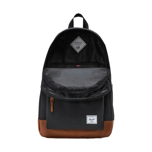 Mochila Negra Herschel Heritage Backpack Black Tan 24L 