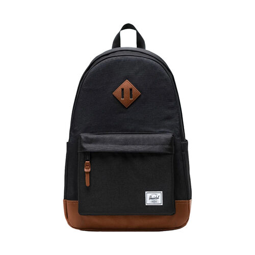 Mochila Negra Herschel Heritage Backpack Black Tan 24L 