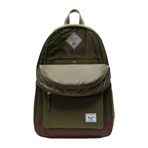 Mochila Verde Herschel Heritage Backpack Ivy Green Chicory Coffe 24L 