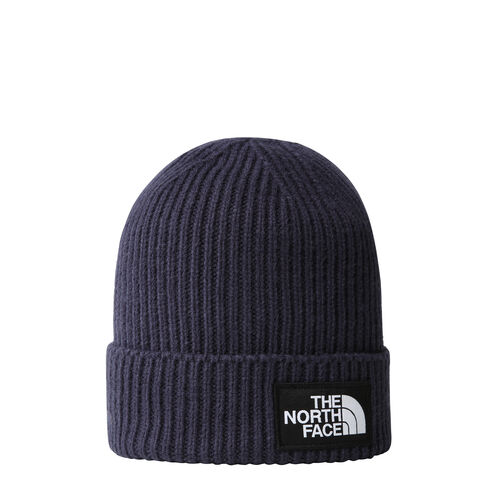 Gorro Azul Marino The North Face de Punto Elástico con Borde y Logotipo de TNF Summit Navy 