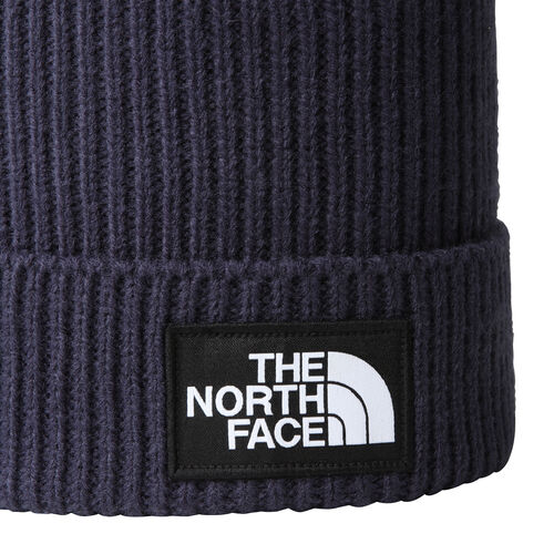 Gorro Azul Marino The North Face de Punto Elástico con Borde y Logotipo de TNF Summit Navy 