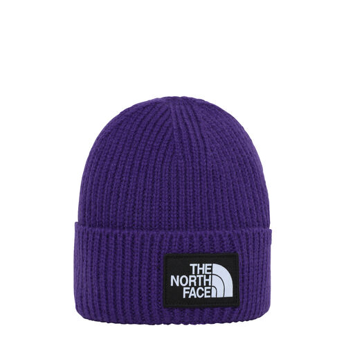 Gorro Morado The North Face de Punto Elástico con Borde y Logotipo de TNF Peak Purple 