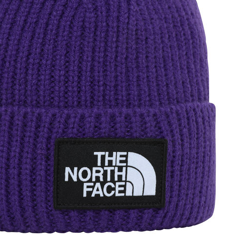 Gorro Morado The North Face de Punto Elástico con Borde y Logotipo de TNF Peak Purple 