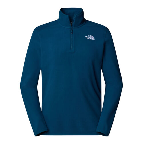 Forro Polar con Cremallera 1/4 Azul The North Face Glacier 100 Midnight Petrol S