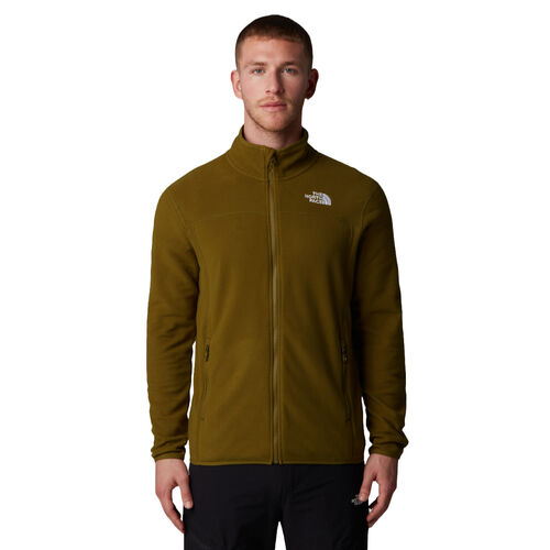 Forro Polar Verde con Cremallera Integral The North Face Glacier 100 Moss Green M