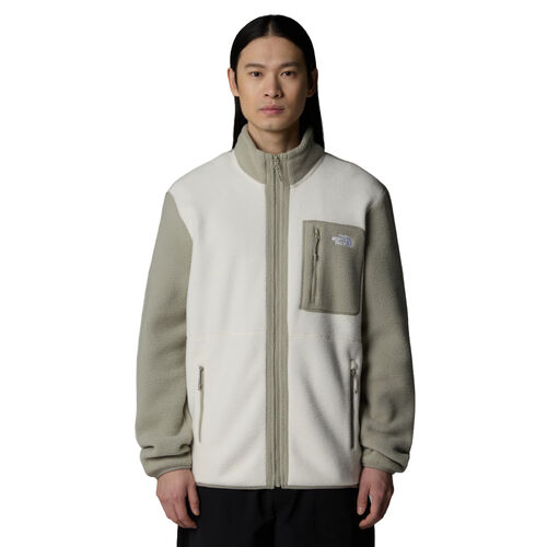 Forro Polar Blanco y Gris Cremallera Integral The North Face Yumiori White Dune-Grey L