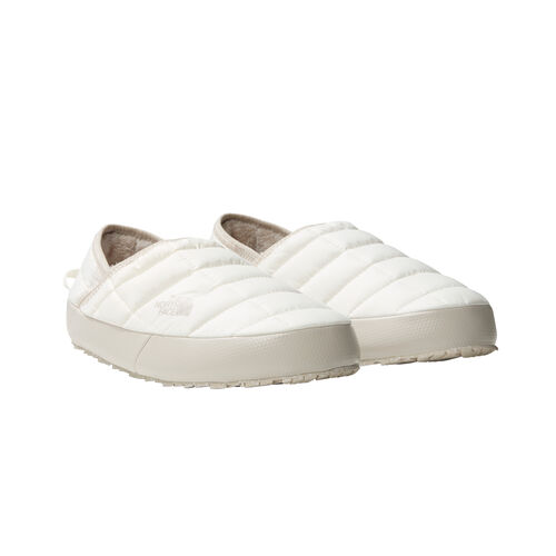 Zapatillas Pantunflas Blancas The North Face Traction V ThermoBall Gardenia White-Silver Grey Mujer 36