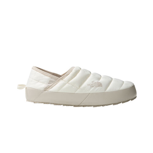 Zapatillas Pantunflas Blancas The North Face Traction V ThermoBall Gardenia White-Silver Grey Mujer 36