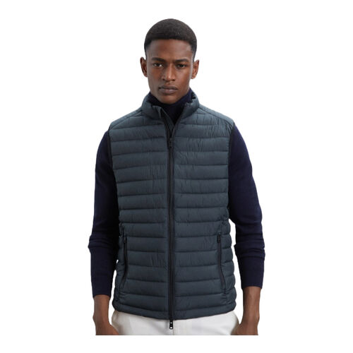 Chaleco Azul Ecoalf Cardiff Vest Steel Blue S