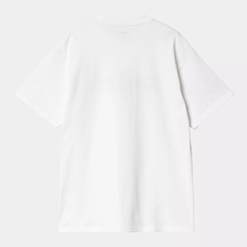 Camiseta Blanca Carhartt Algodón S/S Label Script T-Shirt White Estilo Moderno XS