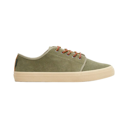 Zapatillas Verde de Piel Pompeii Higby V2 Suede Khaki Estilo Clásico 40