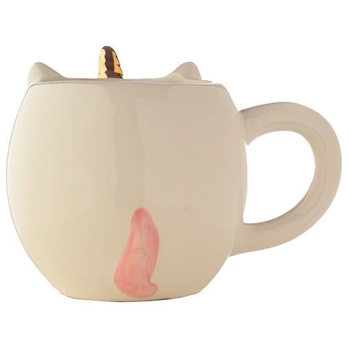 Taza Cerámica Unicornio Puckator Rosa O Blanco 