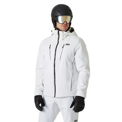 Chaqueta de Esquí Blanco Helly Hansen Alpha White Impermeable y Cortavientos S