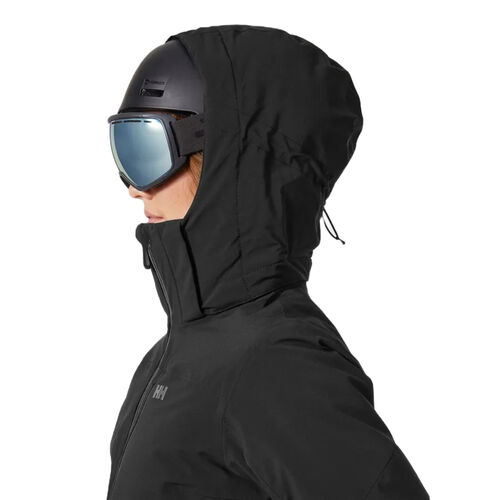 Cazadora de Esquí Negro Helly Hansen Alphelia Black Impermeable y Cortavientos L