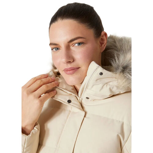 Cazadora Parka Acolchada Beige Helly Hansen Blossom Cream Aislante y Cálida XS