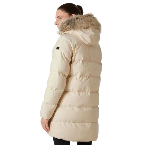 Cazadora Parka Acolchada Beige Helly Hansen Blossom Cream Aislante y Cálida XS