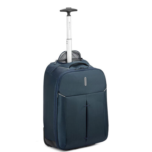 Maleta de Cabina Mediana Azul Blu Notte Roncato Trolley Ironik 2.0 con Diseño Vanguardista 