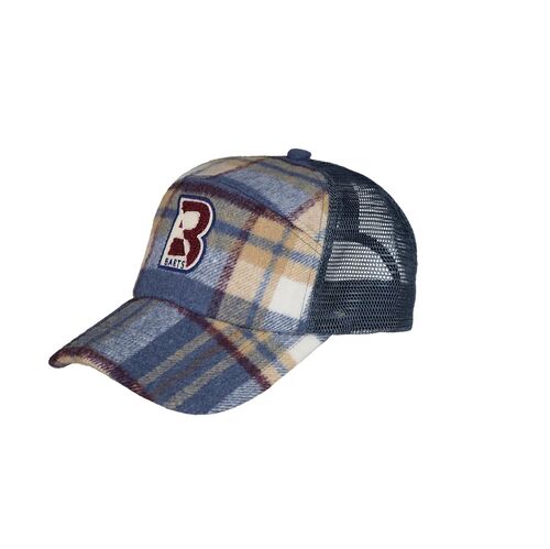 Gorra Azul Barts Killeen Cap Blue Cuadros Ajustable