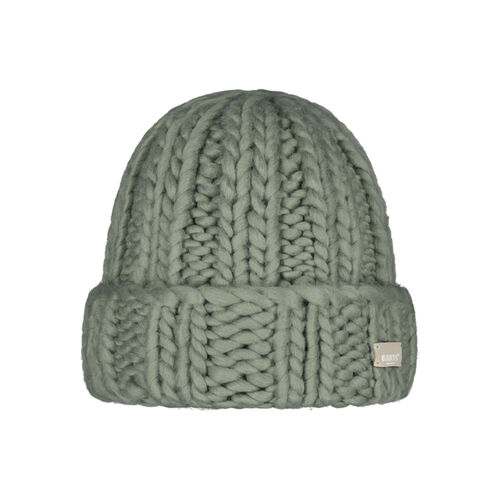 Gorro Verde Barts Hermitta Beanie Pale Army Punto Grande De Hilo Islandés Suave 