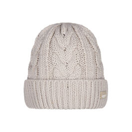 Gorro Beige Barts Zirani Beanie Oyster Con Estampado De Cable 