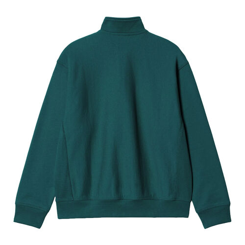 Sudadera Verde Carhartt Media Cremallera Half Zip American Script Sweatshirt Malachite XS