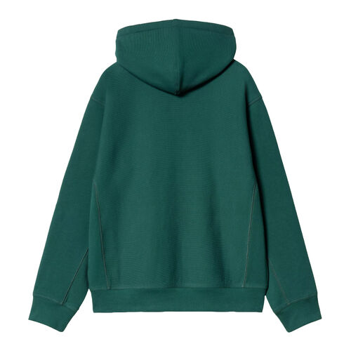 Sudadera Verde Con Capucha Carhartt Hooded American Script Sweatshirt Malachite Silueta Amplia Y Holgada XS