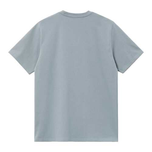 Camiseta Azul Carhartt Chase T-Shirt Frosted Blue/Gold Ajuste Holgado XS