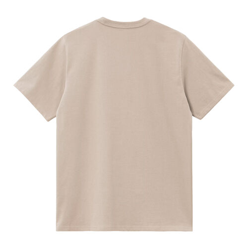 Camiseta Beige Carhartt American Script T-Shirt Fleur De Sel Corte Holgado XS