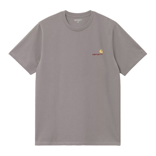 Camiseta Gris Carhartt American Script T-Shirt Yosemite Corte Holgado XS