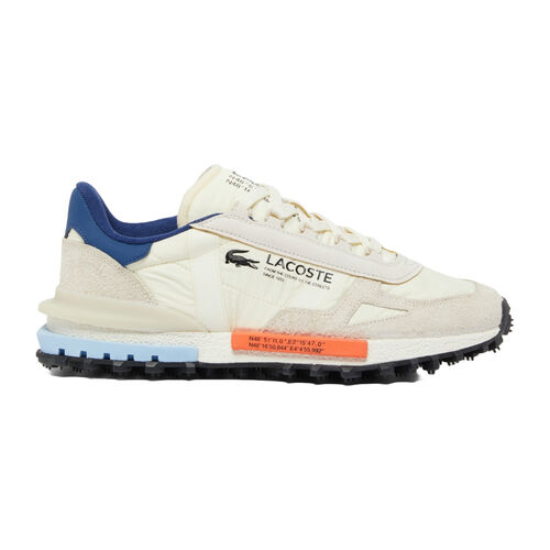 Zapatillas Deportivas de Nailon Vintage Lacoste Elite Active Blanco y Azul 42