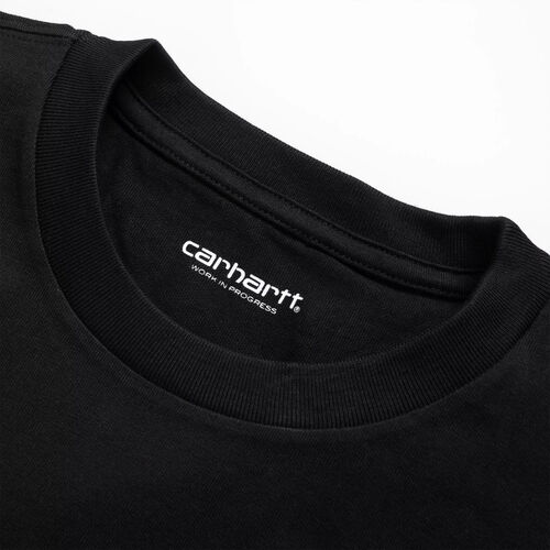 Camiseta Carhartt Negra S/S Chase T-Shirt Black Ajuste Holgado S