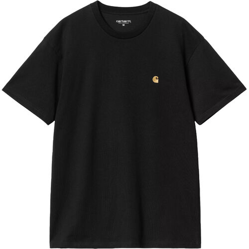 Camiseta Carhartt Negra S/S Chase T-Shirt Black Ajuste Holgado S