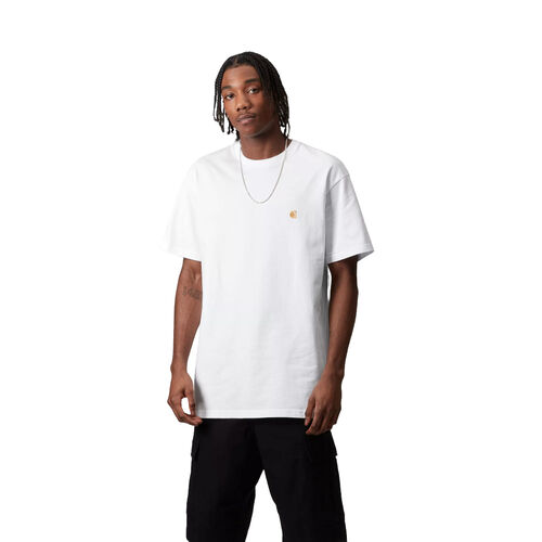 Camiseta Carhartt Blanca S/S Chase T-Shirt White Ajuste Holgado BLANCO XS