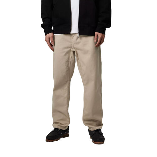 Pantalón Beige Carhartt Flint Pant Wall Corte Regular Cónico XS