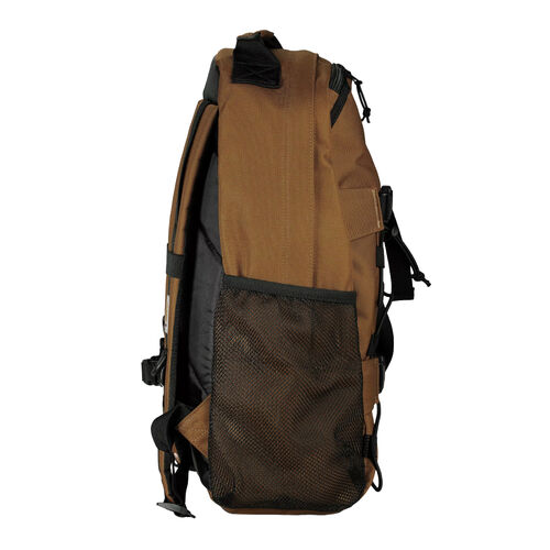 Mochila Marrón Carhartt Kickflip Backpack Hamilton Brown Repelente Al Agua Con Cremallera Bidireccional 