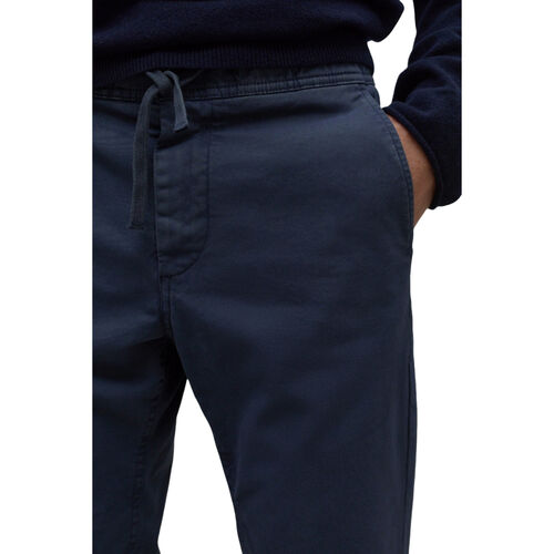 Pantalones Azules Ecoalf Ethic Pants Deep Navy de Fit Regular y Cintura Elástica y Ajustable M