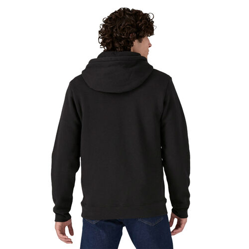 Sudadera Negra Patagonia Logo Uprisal Fleece Black Suave y Cálida S