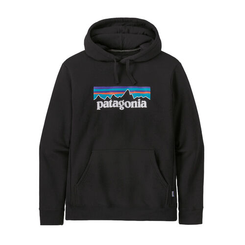 Sudadera Negra Patagonia Logo Uprisal Fleece Black Suave y Cálida S