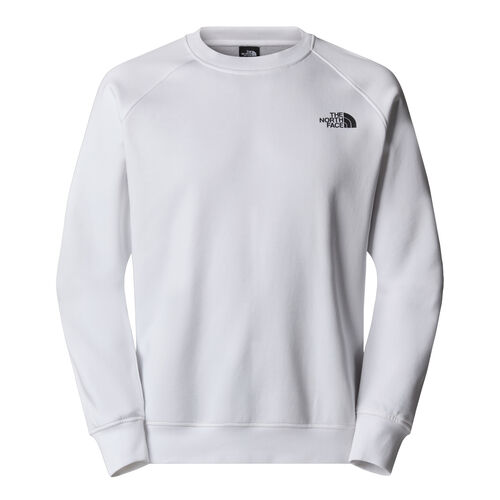 Sudadera Blanca The North Face Reglan RedBox Crew Suave y Transpirable L